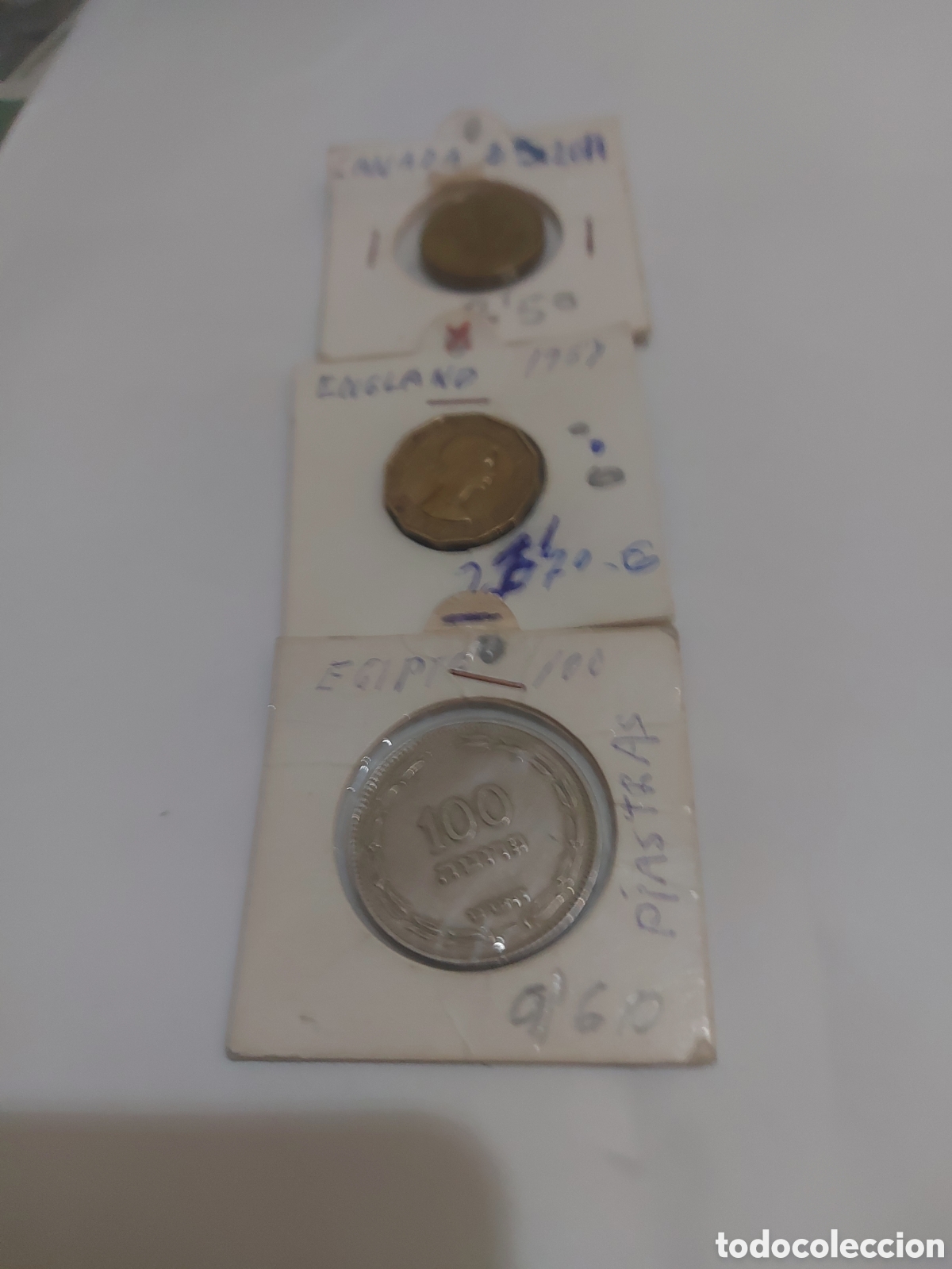 Monedas antiguas de Am&eacute;rica: 3 monedas deCanada y de