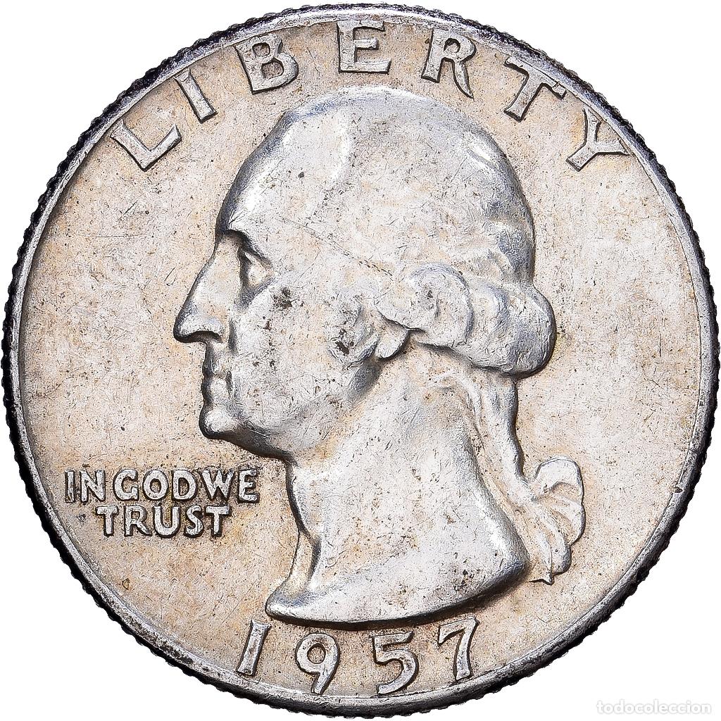 Monedas antiguas de Am&eacute;rica: [#1552132] Estados Unidos, Quarter, Washington, 1957, U.S. Mint, Plata, MBC+, KM:164