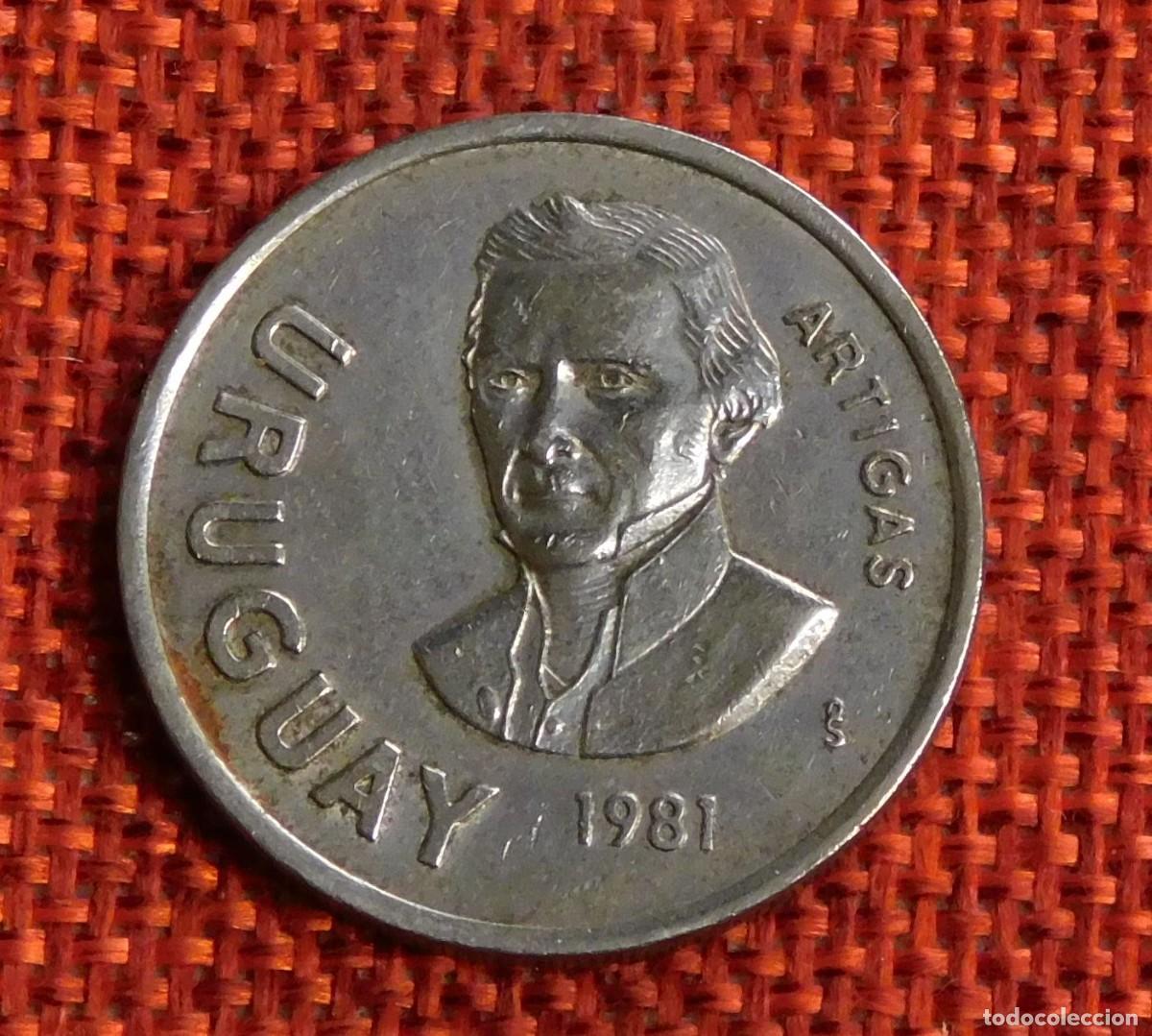 Monedas antiguas de Am&eacute;rica: Uruguay 10 nuevos pesos, 1981 - General Artigas