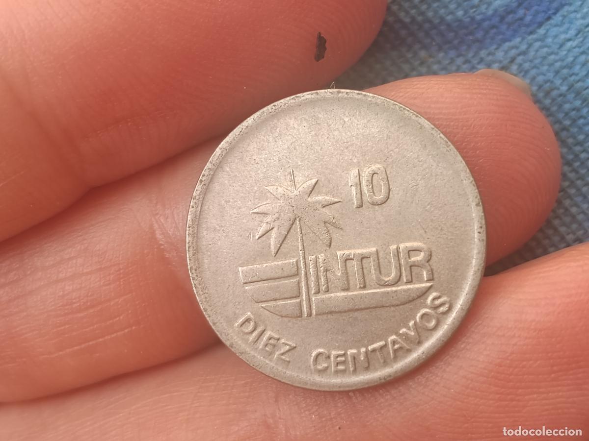 Monedas antiguas de Am&eacute;rica: 10 centavos de cuba 1989