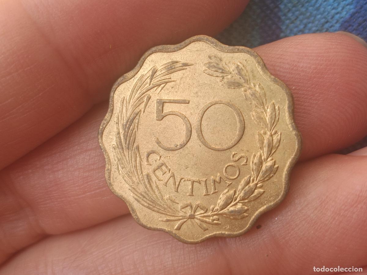 Monedas antiguas de Am&eacute;rica: 50 C&Eacute;NTIMOS, PARAGUAY. 1953