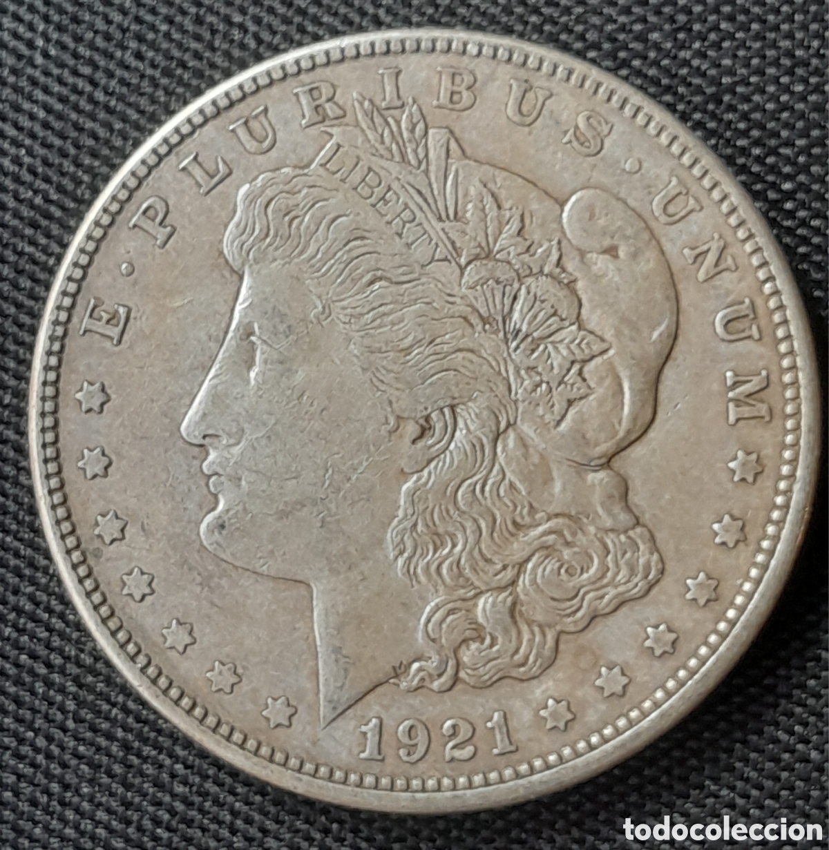 Monedas antiguas de Am&eacute;rica: Moneda Plata 1 D&oacute;lar Morgan 1921-D (Denver) - CERTIFICADA