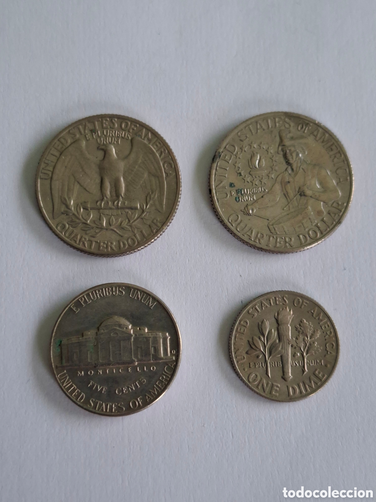 Monedas antiguas de Am&eacute;rica: Lote monedas EEUU USA - Foto 2