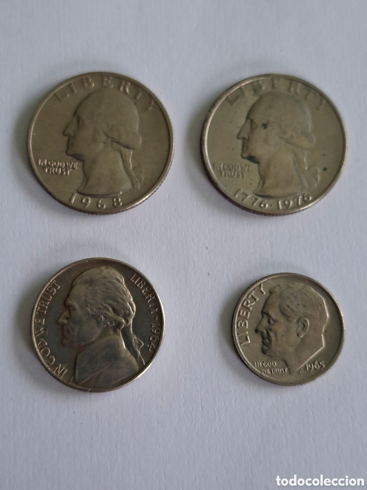 Monedas antiguas de Am&eacute;rica: Lote monedas EEUU USA