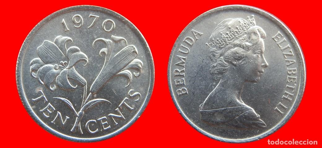 Monedas antiguas de Am&eacute;rica: 10 CENTAVOS 1970 BERMUDA-155064