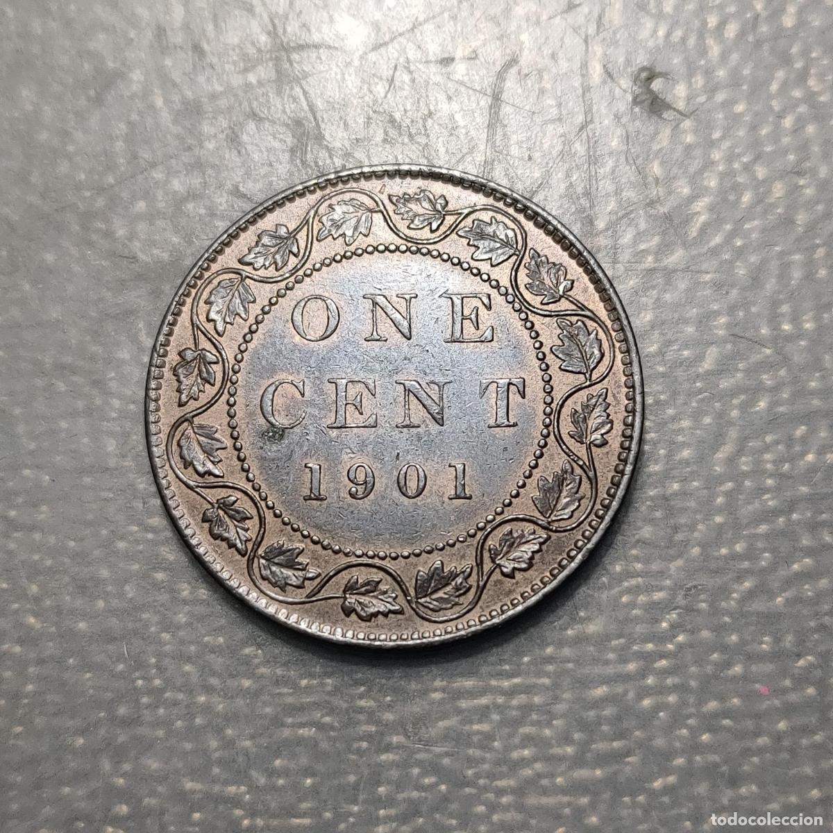 Monedas antiguas de Am&eacute;rica: CANADA VICTORIA 1 CENT 1901 EBC+