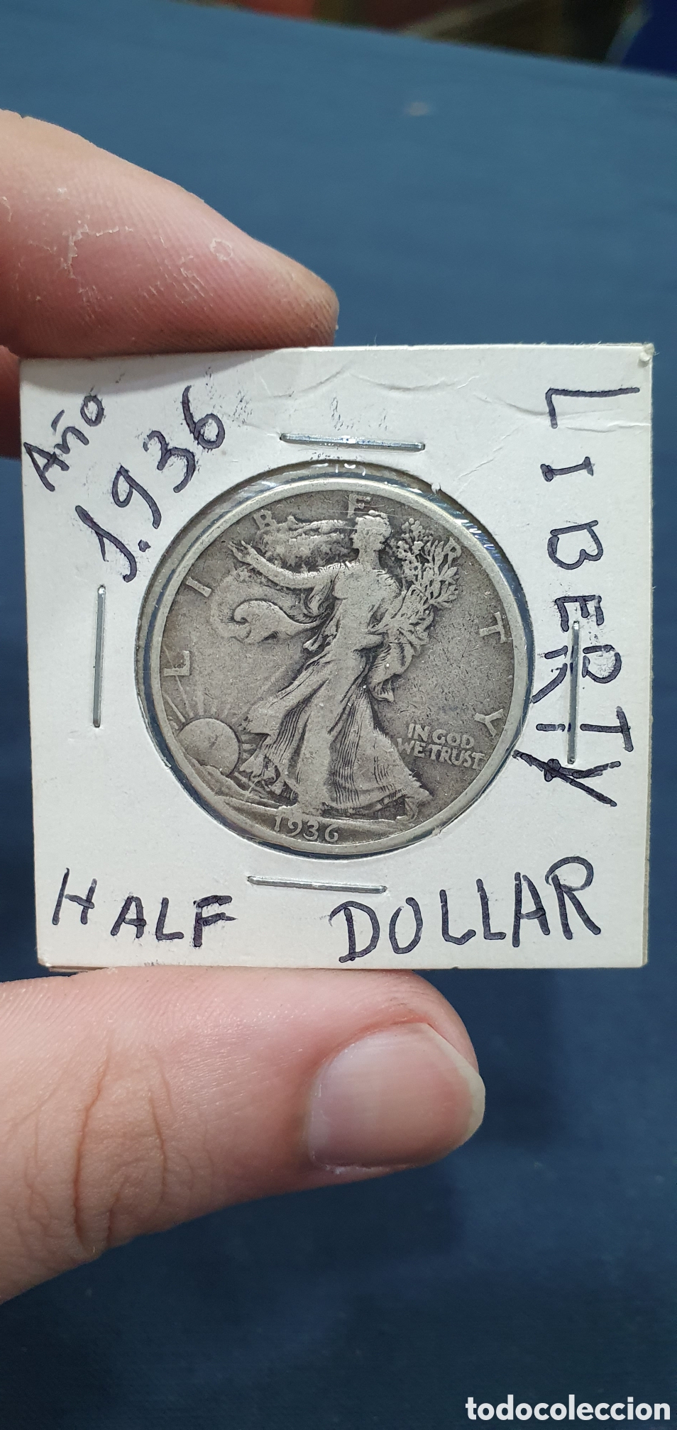 Moedas antigas da Am&eacute;rica: SALIDA 0.01&euro;. Half Dollar. 1936. Plata. USA. (L134)