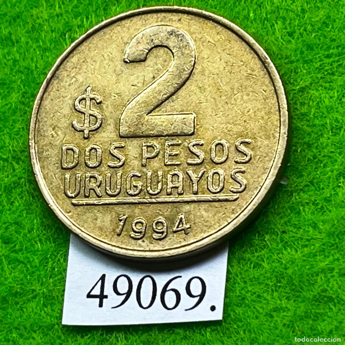 Monedas antiguas de Am&eacute;rica: Uruguay 2 pesos 1994 ,,, - Foto 2