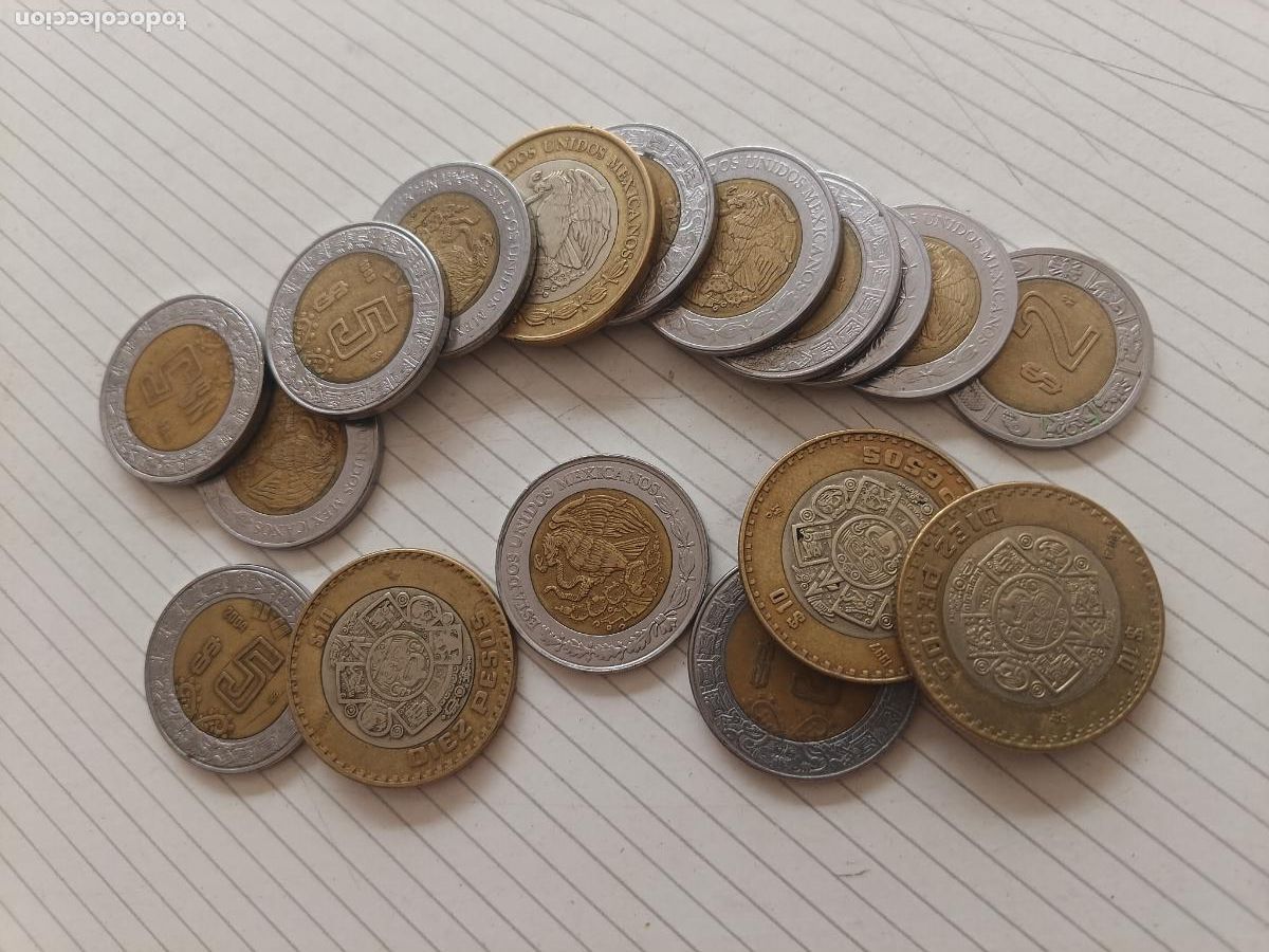 Monedas antiguas de Am&eacute;rica: M&eacute;xico. 96 pesos en monedas