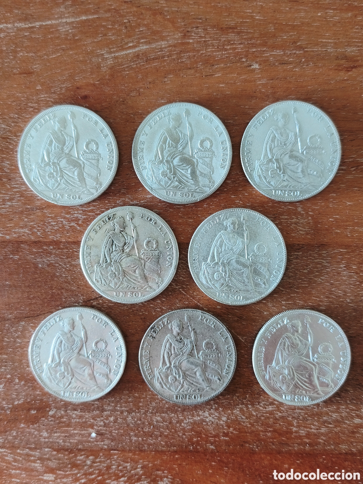 Old Coins of America: 1 sol Per&uacute; plata 0.500 varios a&ntilde;os
