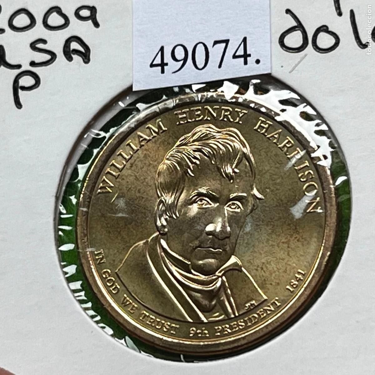 Monedas antiguas de Am&eacute;rica: Estados Unidos Am&eacute;rica, 1 dolar 2009 P, William Henry Harrison, USA