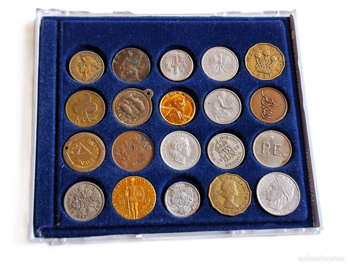 Monedas antiguas de Am&eacute;rica: LOTE O SET DE MONEDAS VARIAS SIN DETERMINAR (VER IMAGENES)