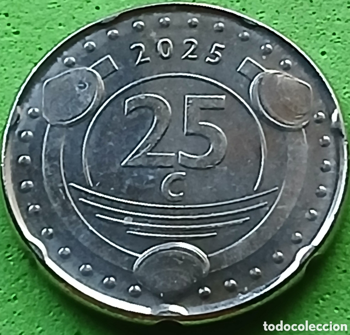 Monedas antiguas de Am&eacute;rica: San Mart&iacute;n 25 centavos 2025 UC#4