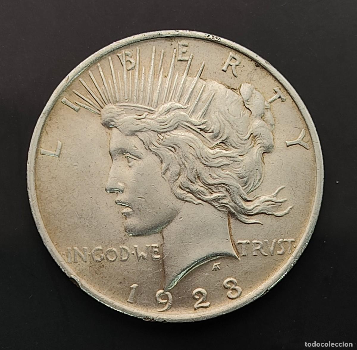 Monedas antiguas de Am&eacute;rica: ESTADOS UNIDOS A&Ntilde;O 1923 1 DOLLAR PLATA (900) &rdquo; LIBERTY&rdquo;