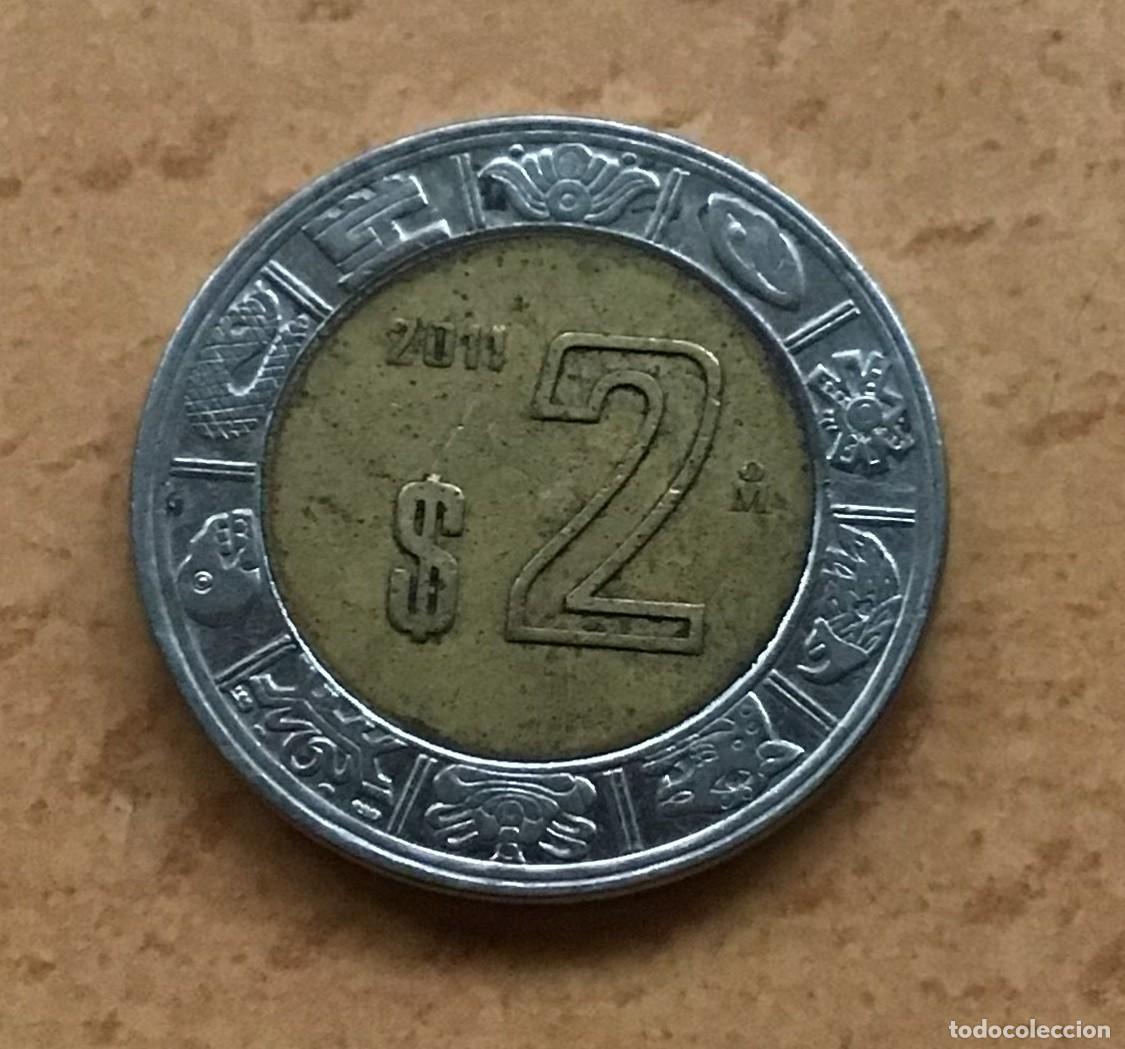 Monedas antiguas de Am&eacute;rica: 2 pesos de M&eacute;xico (M&eacute;jico). A&ntilde;o 2011