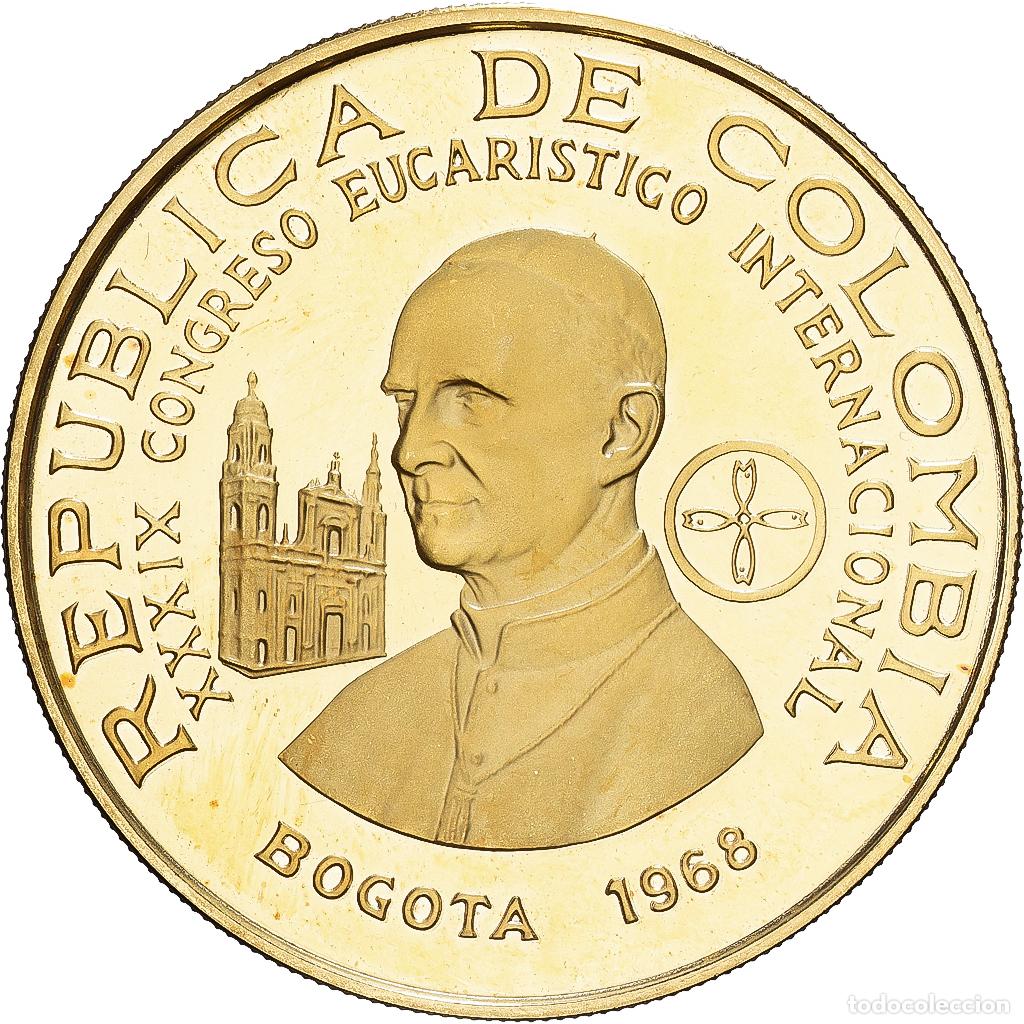 Monedas antiguas de Am&eacute;rica: [#1546939] Colombia, 500 Pesos, 39th International Eucharistic Congress, 1968, Arezzo