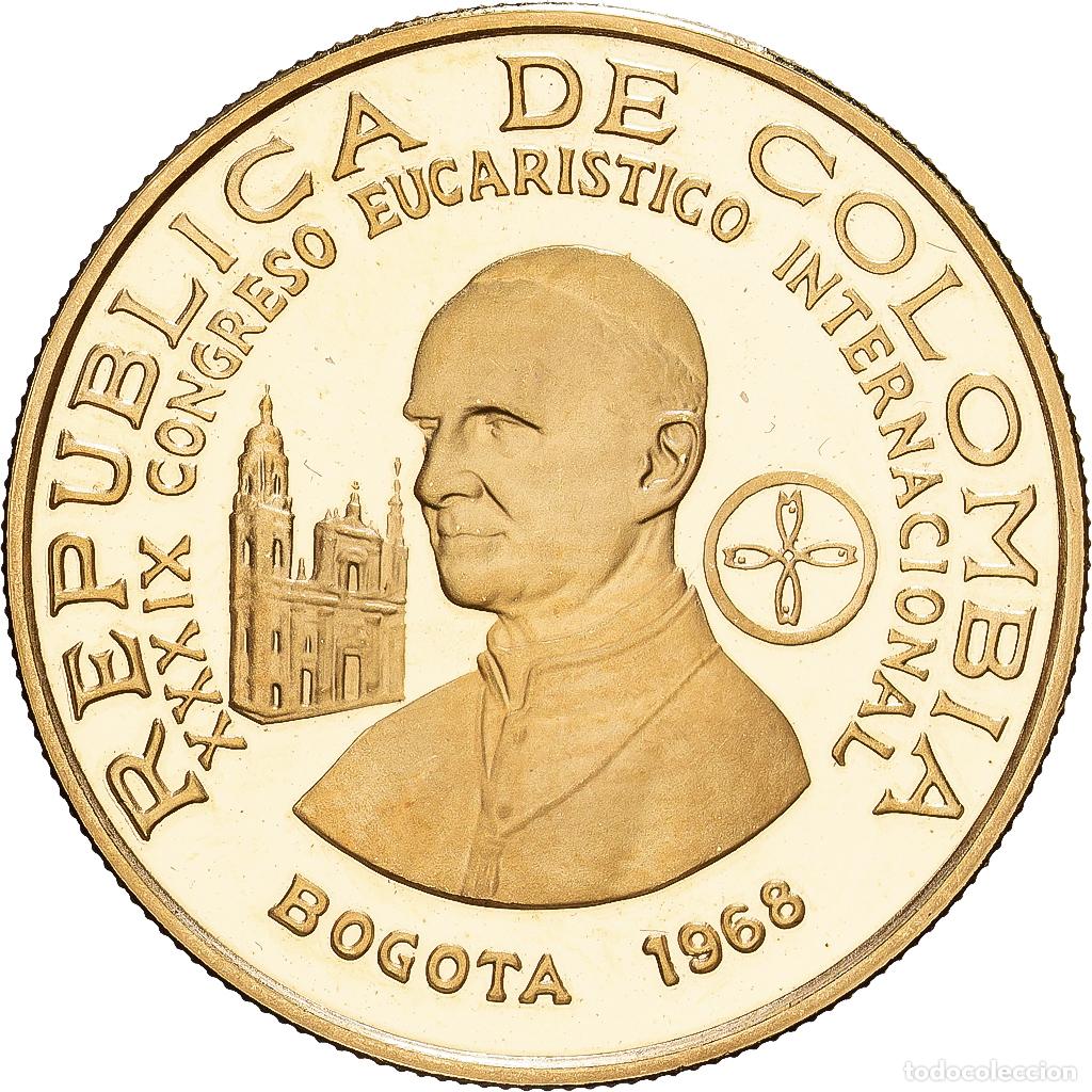 Monedas antiguas de Am&eacute;rica: [#1546937] Colombia, 200 Pesos, 39th International Eucharistic Congress, 1968, Arezzo
