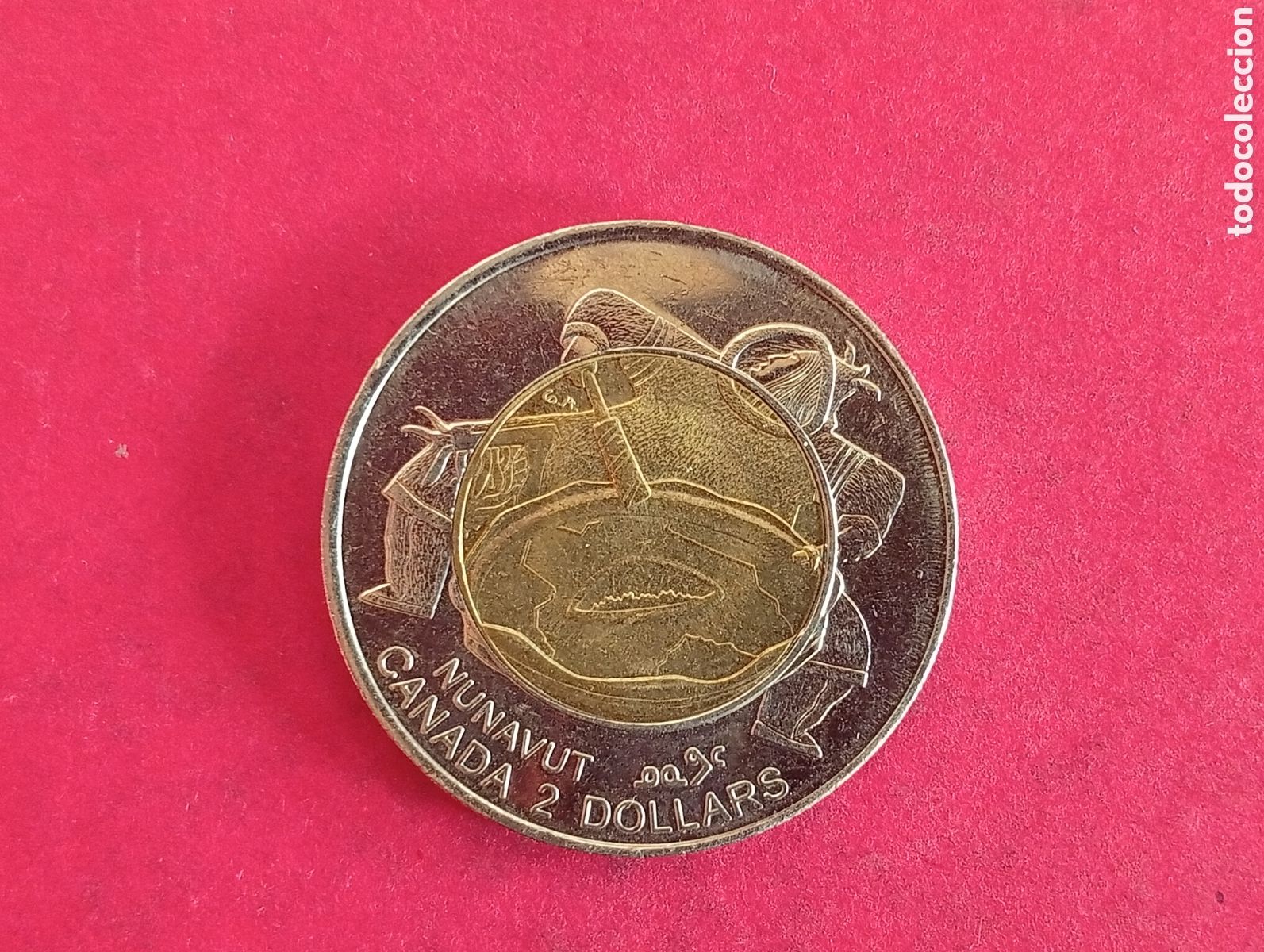 Monedas antiguas de Am&eacute;rica: 2 dolares de Canad&aacute; 1999 conmemorativa