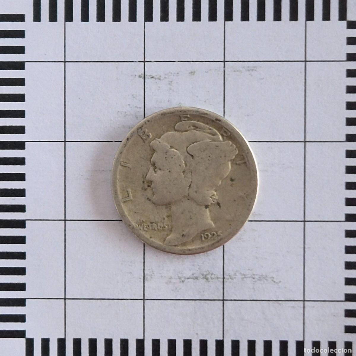 Old Coins of America: 10 CENTAVOS (DIME), ESTADOS UNIDOS. 1925. (KM#140).