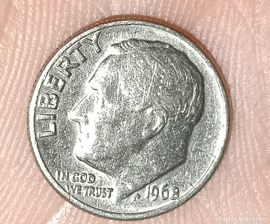 Monedas antiguas de Am&eacute;rica: Moneda one dime sin ceca