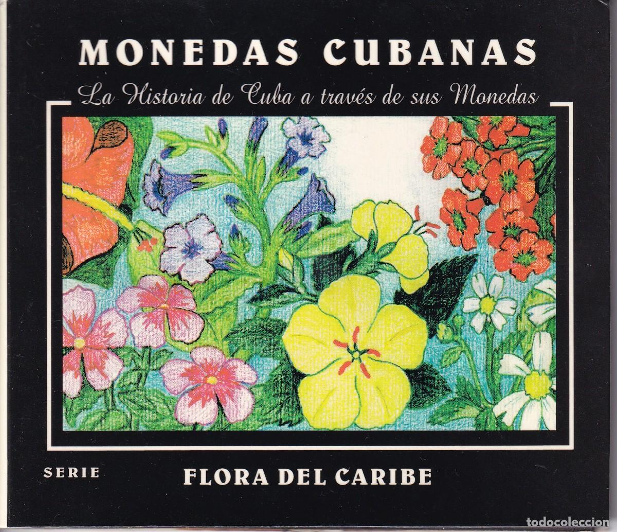 Moedas antigas da Am&eacute;rica: CARTERA CON 6 MONEDAS DE FLORA DEL CARIBE DEL A&Ntilde;O 1997