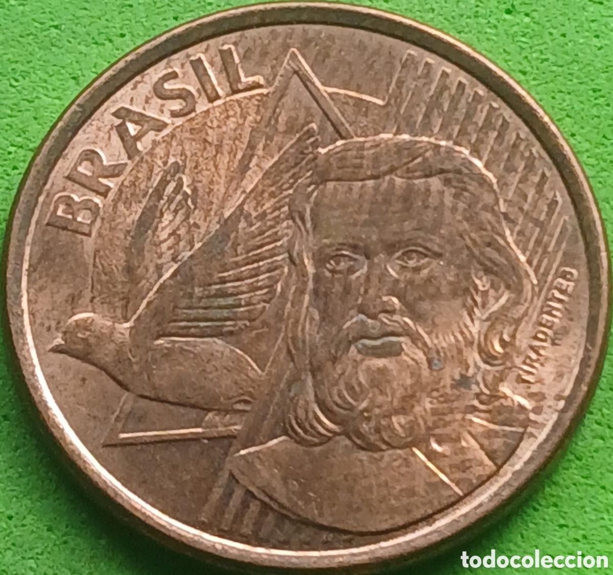 Monedas antiguas de Am&eacute;rica: Brasil 5 centavos 2023 km#648 poco com&uacute;n - Foto 2