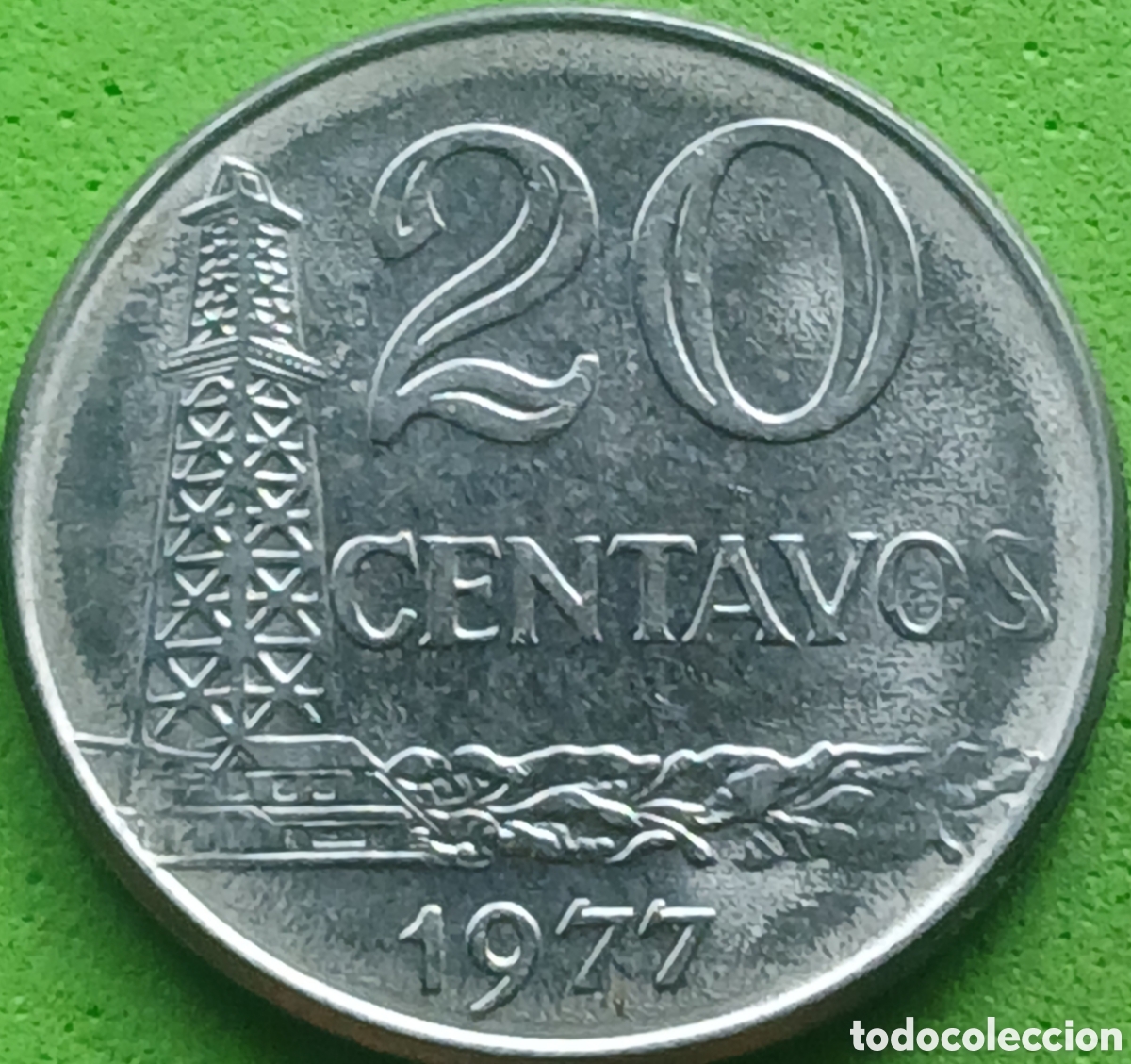 Monedas antiguas de Am&eacute;rica: Brasil 20 centavos 1977 km#579.1a
