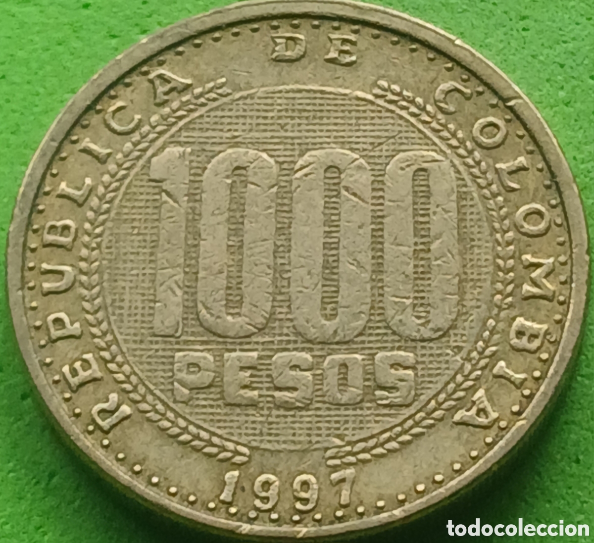 Monedas antiguas de Am&eacute;rica: Colombia 1000 pesos 1997 km#288