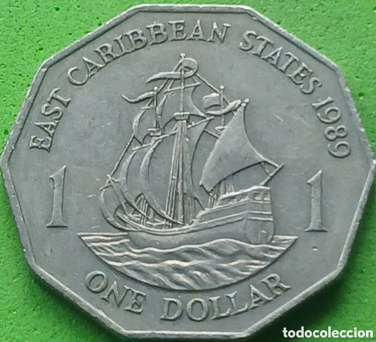 Monedas antiguas de Am&eacute;rica: Estados del Caraibe Oriental 1 d&oacute;lar 1989 km#20