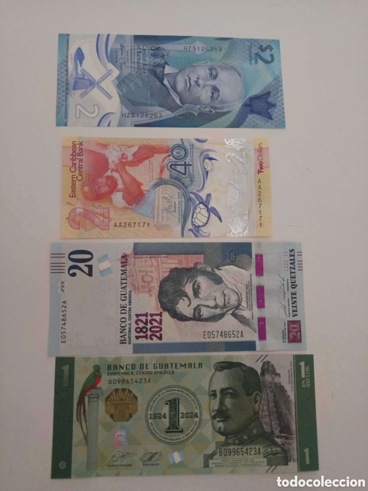 Monedas antiguas de Am&eacute;rica: Billetes Am&eacute;rica Central y Caribe