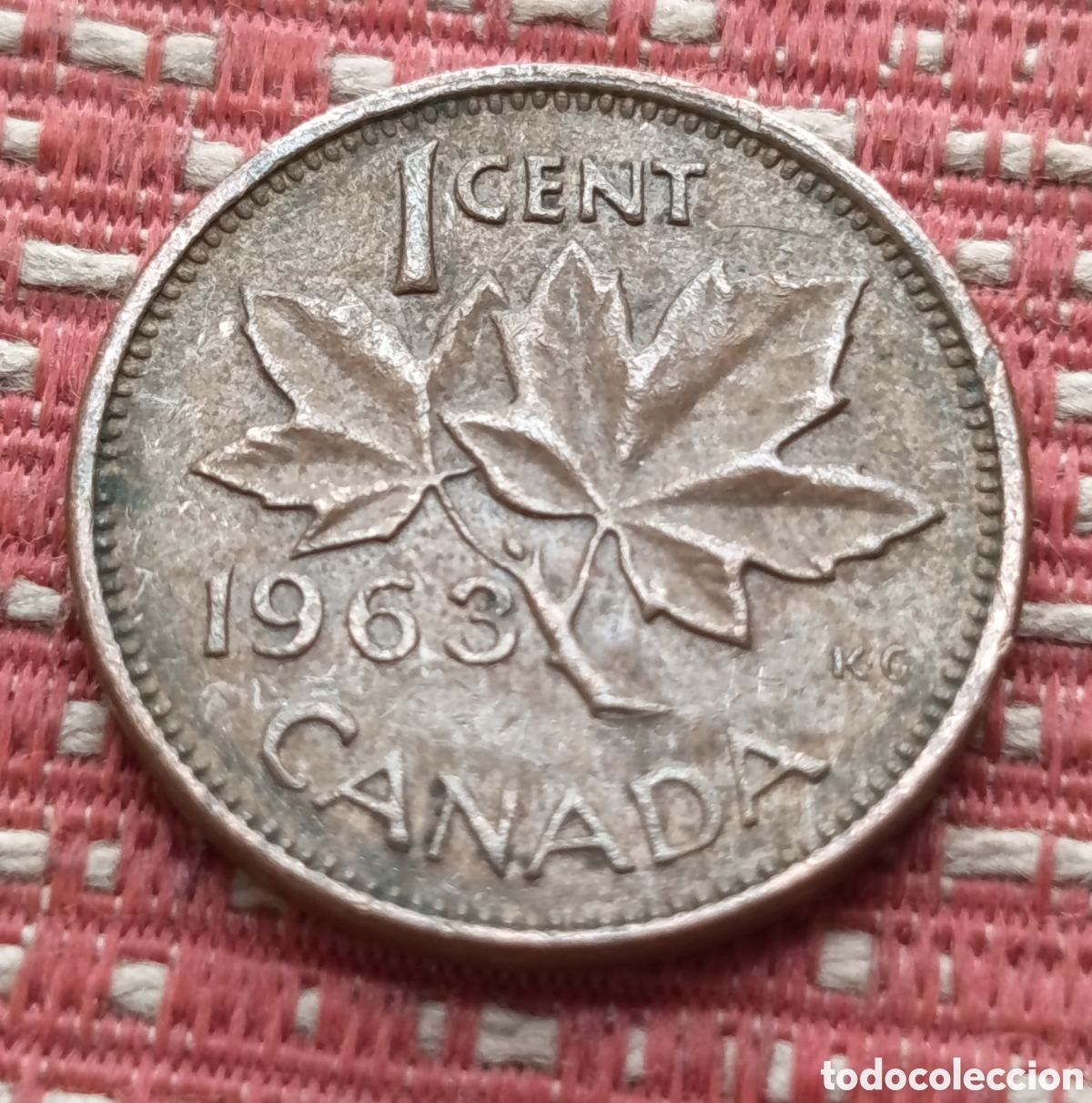 Monedas antiguas de Am&eacute;rica: Canad&aacute; 1 Cent 1963 Am&eacute;rica - Foto 2