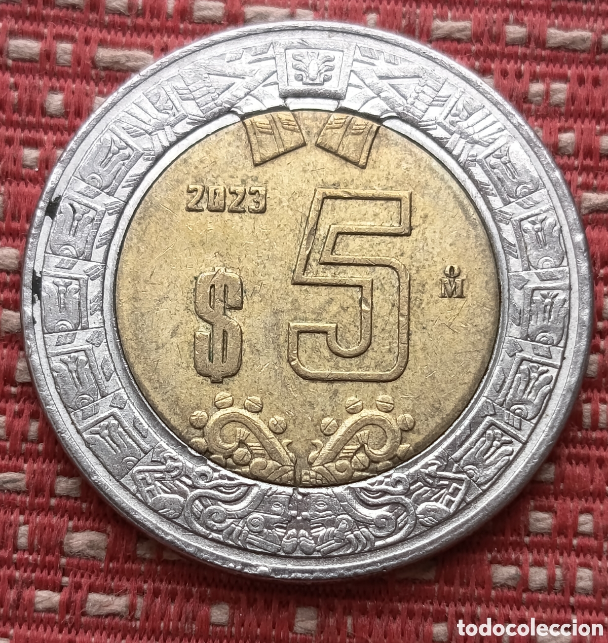 Monedas antiguas de Am&eacute;rica: M&eacute;xico 5 Pesos 2023 Mo