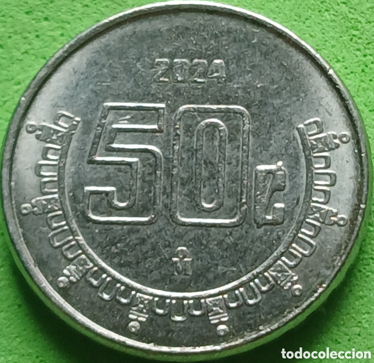 Monedas antiguas de Am&eacute;rica: M&eacute;xico 50 centavos 2024 km#936 poco com&uacute;n !!!
