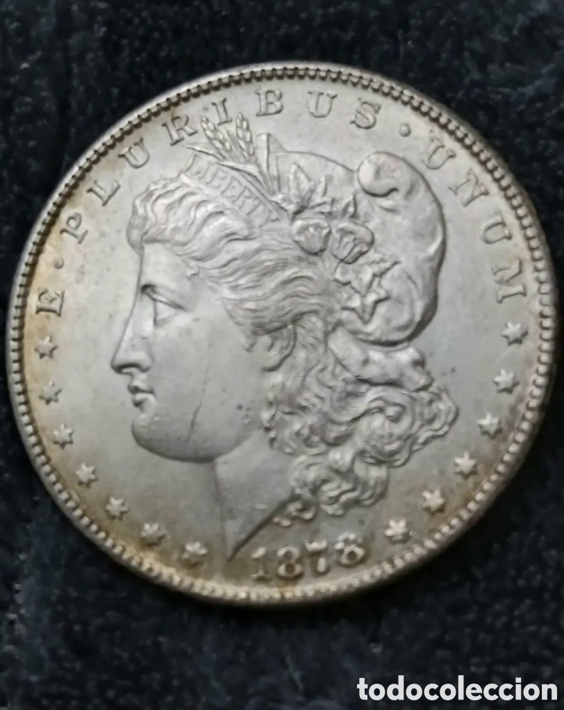 Monedas antiguas de Am&eacute;rica: DOLAR DE PLATA MORGAN 1878 (S) SIETE PLUMAS (NUEVO)