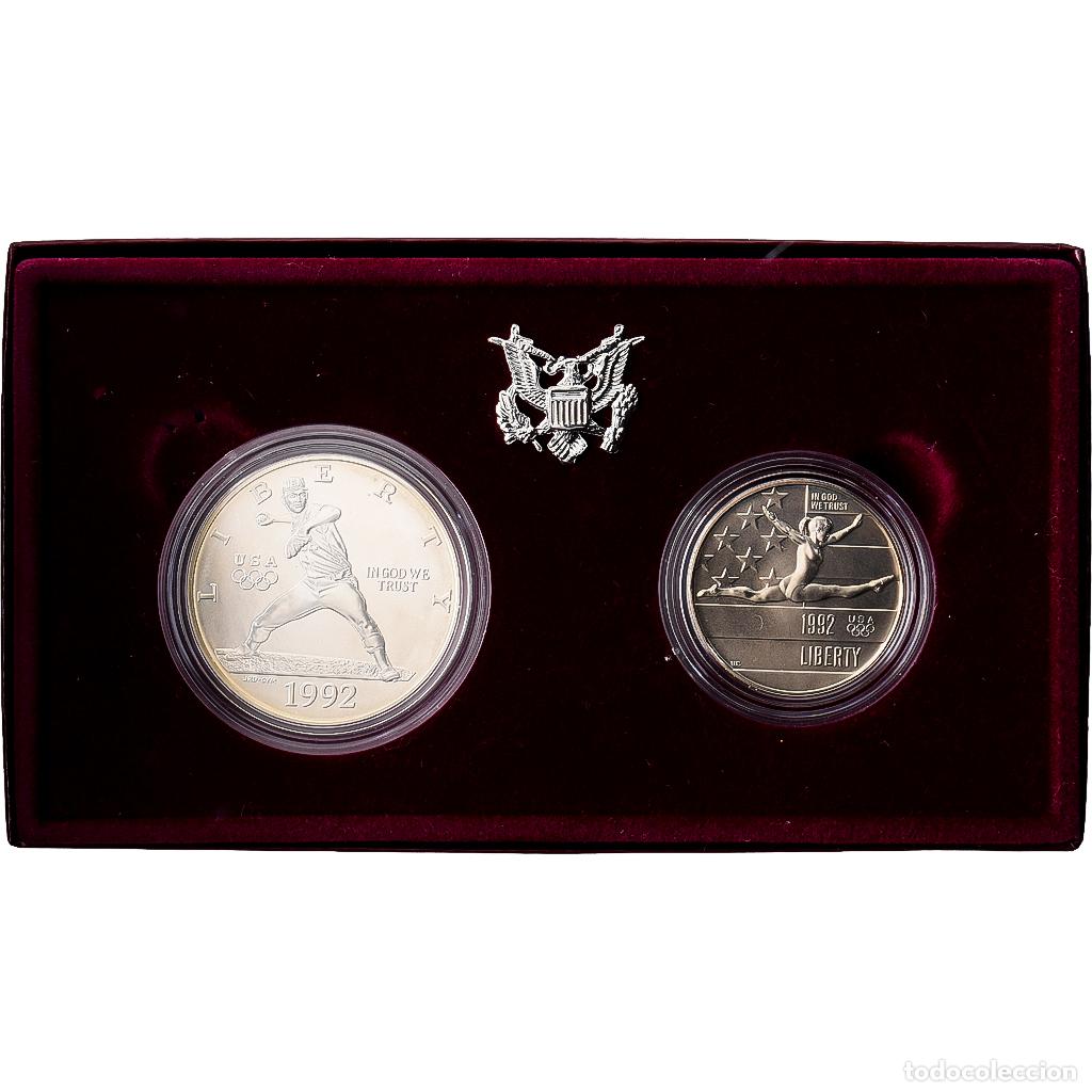 Monedas antiguas de Am&eacute;rica: [#1546991] Estados Unidos, Set 1/2 Dollar + 1 Dollar, Olympic Games, 1992, Sin