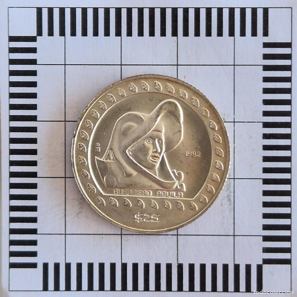 Monete antiche di America: 25 PESOS, M&Eacute;XICO. 1992. (KM#554).