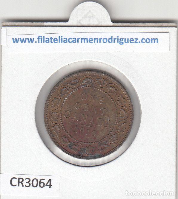 Monedas antiguas de Am&eacute;rica: CR3064 MONEDA CANADA 1 CENTIMO 1919 BC - Foto 2