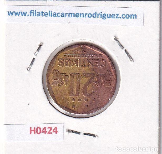 Monedas antiguas de Am&eacute;rica: H0424 MONEDA PERU 20 CENTIMOS 1993 - Foto 2