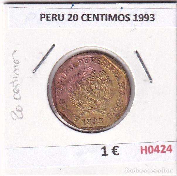 Monedas antiguas de Am&eacute;rica: H0424 MONEDA PERU 20 CENTIMOS 1993 - Foto 1