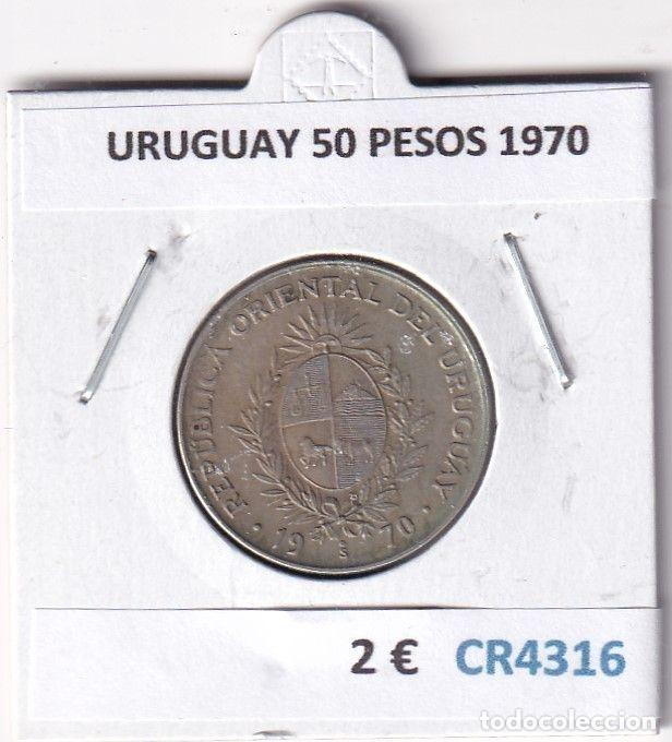 Monete antiche di America: CR4316 MONEDA URUGUAY 50 PESOS 1970