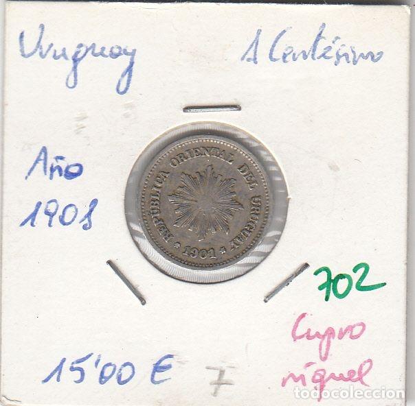 Alte M&uuml;nzen aus Amerika: CR0702 MONEDA URUGUAY 1 CENTESIMO 1908