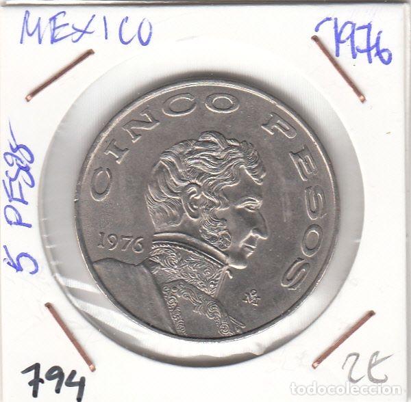 Alte M&uuml;nzen aus Amerika: CR0794 MONEDA MEXICO 5 PESOS 1976