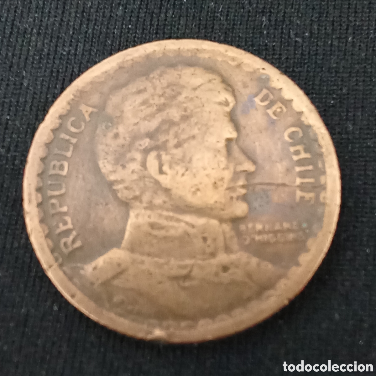 Monete antiche di America: Chile 1 peso a&ntilde;o 1942