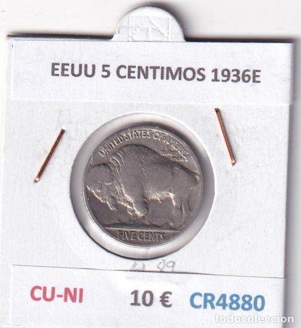Old Coins of America: CR4880 MONEDA EEUU 5 CENTIMOS 1936E CU-NI