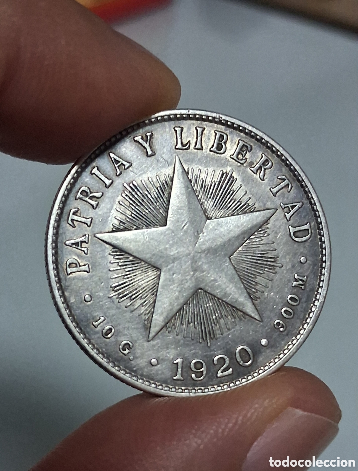 Monedas antiguas de Am&eacute;rica: Moneda Cuba 40 Centavos 1920 MBC+