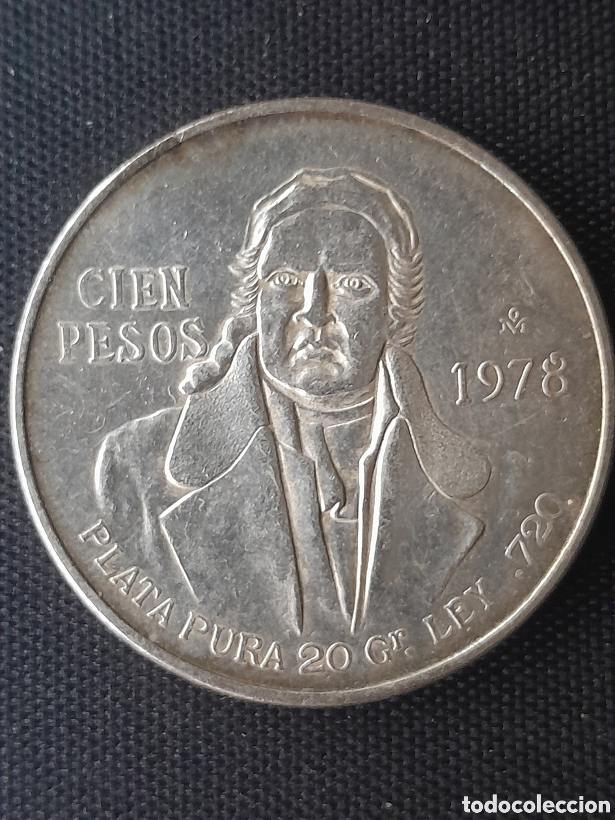 Monedas antiguas de Am&eacute;rica: Mexico, 100 pesos 1978, moneda plata morelos