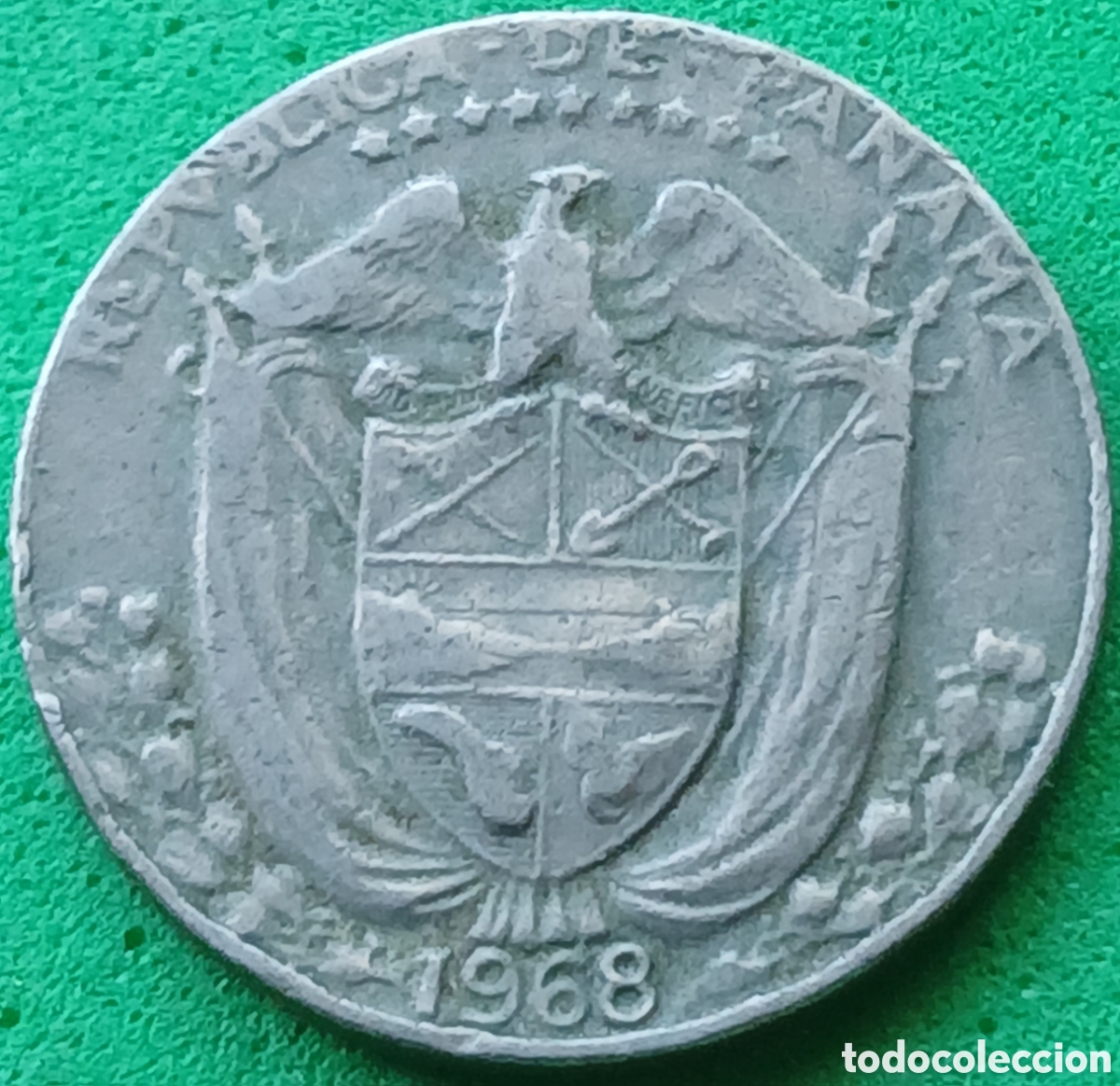Monedas antiguas de Am&eacute;rica: Panam&aacute; un d&eacute;cimo 1968 km#10
