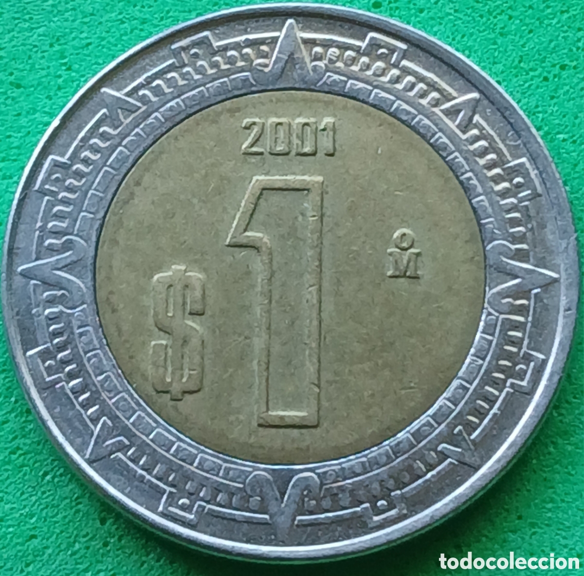 Monedas antiguas de Am&eacute;rica: M&eacute;xico 1 peso 2001 km#603