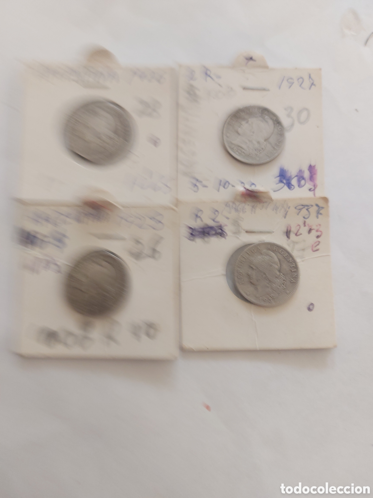 Monedas antiguas de Am&eacute;rica: 4 monedas deArgentina - Foto 2