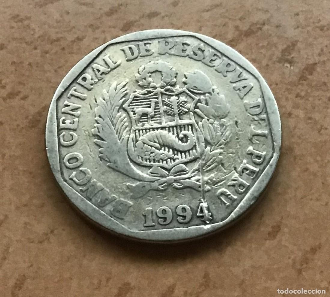 Monedas antiguas de Am&eacute;rica: 1 nuevo sol de Per&uacute;. A&ntilde;o 1994